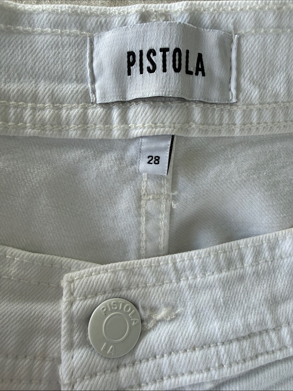 pistola White Ankle Crop Jeans - Picture 3 of 10